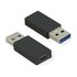 ROLINE VALUE Adapter, USB 3.2 Gen 1, Type A - C, M/F USB Type A USB Type C Nero