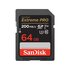 Sandisk 64GB Extreme PRO SDXC Classe 10 UHS-I per video 4K lettura 200mbs scrittura 90mbs V30