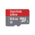 SanDisk Micro SD Ultra 64GB XC + adattatore SD (A1, UHS I, C10 - 100MB/s lettura)