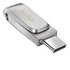 SanDisk Ultra Dual Drive Luxe USB 128 GB Acciaio inossidabile