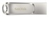 SanDisk Ultra Dual Drive Luxe USB 128 GB Acciaio inossidabile