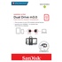 SanDisk Ultra Dual m3.0 32GB 3.0 Nero, Argento, Trasparente