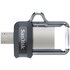 SanDisk Ultra Dual m3.0 unità flash USB 16 GB USB Type-A / Micro-USB 3.2 Gen 1 (3.1 Gen 1) Nero, Argento, Trasparente