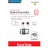 SanDisk Ultra Dual m3.0 unità flash USB 32 GB USB Type-A / Micro-USB 3.2 Gen 1 (3.1 Gen 1) Nero, Argento, Trasparente