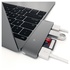 Satechi 3-IN-1 COMBO, Hub combinato 3-in-1 USB 3.0 Type-C, Grigio