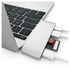 Satechi Hub 3 in 1 Tipo-C USB 3.0 in Alluminio Con Porta di Ricarica USB-C per MacBook 2015/2016/2017 da 12 pollici