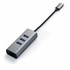 Satechi Hub in Alluminio 2 in1 3 Porte USB 3.0 Tipo-C con Porta Ethernet