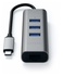 Satechi Hub in Alluminio 2 in1 3 Porte USB 3.0 Tipo-C con Porta Ethernet
