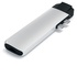 Satechi Pro Hub Adattatore Tipo-C in Alluminio con Ethernet - Uscita Video 4K HDMI, USB-C PD, Gigabit Ethernet, Porte USB 3.0 e Slot Scheda Micro SD Argento