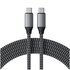 Satechi ST-TCC2MM Cavo USB 2 m USB C Nero, Grigio