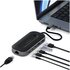 Satechi ST-U4MGEM replicatore di porte e docking station per laptop Cablato USB4 Nero, Grigio