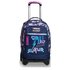 Seven Jack-2WD Trolley Zaino casual Blu, Rosa, Viola Poliestere