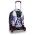 Seven Jack-2WD Trolley Zaino casual Blu, Rosa, Viola Poliestere