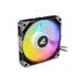 Sharkoon F50 Case per computer Ventilatore 12 cm Nero, Grigio