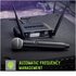 Shure GLXD2+/SM58 Trasmettitore wireless portatile con capsula microfonica vocale SM58 e batteria SB904, da utilizzare con i sistemi di microfoni wireless GLX-D+