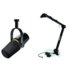 MV7+ Microfono + A/26 BK Asta Regolabile Broadcast con cavo 5 metri con connettori XLR