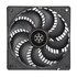Silverstone Air Penetrator 120i Case per computer Raffreddatore d'aria 12 cm Nero 1 pz