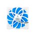 Silverstone SST-FQ122 Ventole 12 cm Blu, Bianco