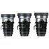 SIRUI Set IronStar t/1.9 1.5X Anamorphic Full Frame Cine (35mm,45mm,60mm) Blue Flare EF/PL