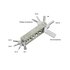 SmallRig 2713 Pinza Multiuso Tascabile 9 strumenti Argento