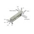 SmallRig Pinza Multiuso Tascabile 9 strumenti Argento