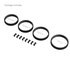 SmallRig Kit anello ingranaggio di messa a fuoco 62,5-64,5 mm / 66-68 mm / 69-71 mm / 72-74 mm