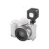 SmallRig Adattatore Cold Shoe con antivento in pelo (bianco) per Sony serie ZV