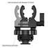 SmallRig BSM2352 Supporto cold shoe per microfono shotgun