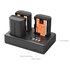 SmallRig Kit batteria e caricabatterie triplo per Canon LP-E6NH