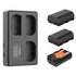 SmallRig Kit batteria e caricabatterie triplo per Canon LP-E6NH