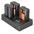 SmallRig Kit batteria e caricabatterie triplo per Nikon EN-EL15c