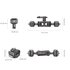 SmallRig Magic Arm a sgancio rapido HawkLock H21 con testa a sfera