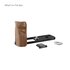 SmallRig Piastra di montaggio a L con impugnatura in legno per FUJIFILM X half Nero
