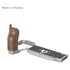 SmallRig Piastra di montaggio a L con impugnatura in legno per Sony Alpha 7C II / Alpha 7CR
