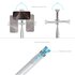 SmallRig Treppiede con bastone per selfie ST30 One-Touch Deploy Bianco