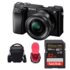 Alpha 6100 + SEL-P 16-50mm f/3.5-5.6 OSS II + SD Extreme Pro 32GB HC V30, U3, UHS I, C10 - 100MB/s lettura, 90MB/s scrittura + Skyline V2 Corredo 7 Nero