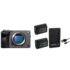 Sony FX3-A Full-Frame Cinema Camera + 2 Batterie FZ100 da 2250 mAh + Doppio Caricabatterie
