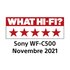 Sony WF-C500 Auricolari True Wireless con custodia di ricarica Nero