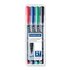 Staedtler 317 WP4 Marcatore permanente Multi 4 pezzi