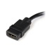 STARTECH Adattatore cavo video HDMI a DVI-D da 20 cm - HDMI femmina a DVI maschio