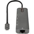 STARTECH Adattatore multiporta USB C - Da USB-C a HDMI 2.0 4K 60Hz, 100W Power Delivery Pass-through, slot SD/MicroSD, Hub USB 3.0 a 2 porte - USB Type-C Mini Dock - Cavo integrato da 30cm