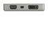 STARTECH Adattatore Multiporta Video USB-C - 4 in 1 - Power Delivery 85W - Grigio Siderale
