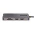 STARTECH .Adattatore USB C Multiporta Doppio HDMI 4K 60Hz Hub USB A 5Gbps a 2 porte 100W Power Delivery Pass-Through GbE SD/MicroSD Cavo da 30cm Dock da viaggio Docking Station USB-C per Laptop