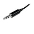 STARTECH Splitter mini jack per auricolari slim nero 3,5 mm