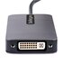 STARTECH Adattattore USB C a HDMI DVI o VGA Adattatore video multiporta fino a 4K 60Hz Compatibile con Thunderbolt 3 e 4 Adattatore USB type C a VGA HDMI da viaggio in Alluminio
