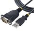 STARTECH Cavo Adattatore USB a Seriale 1 m - Convertitore da USB a Seriale con Porta COM, Cavo USB Seriale RS232/DB9 Maschio con Chipset Prolific IC per PLC/Stampanti/Scanner - Windows e Mac