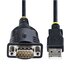 STARTECH Cavo Adattatore USB a Seriale 1 m - Convertitore da USB a Seriale con Porta COM, Cavo USB Seriale RS232/DB9 Maschio con Chipset Prolific IC per PLC/Stampanti/Scanner - Windows e Mac