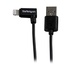 STARTECH Cavo connettore ad angolo lightning a 8 pin Apple a USB nero da 2 m per iPhone/iPod/iPad