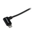 STARTECH Cavo connettore ad angolo lightning a 8 pin Apple a USB nero da 2 m per iPhone/iPod/iPad