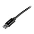 STARTECH Cavo connettore lightning a 8 pin Apple nero a USB da 1m per iPhone / iPod / iPad